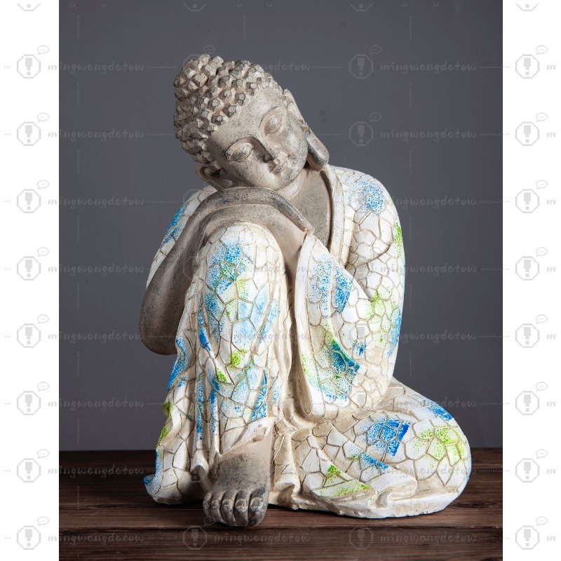 Bonsai Garden Decor - Mini Buddha Statue Ornament, New Chinese