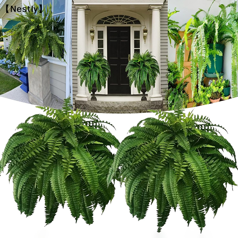 Bonsai Garden Boston - Lifelike Artificial Boston Fern Fake Plastic