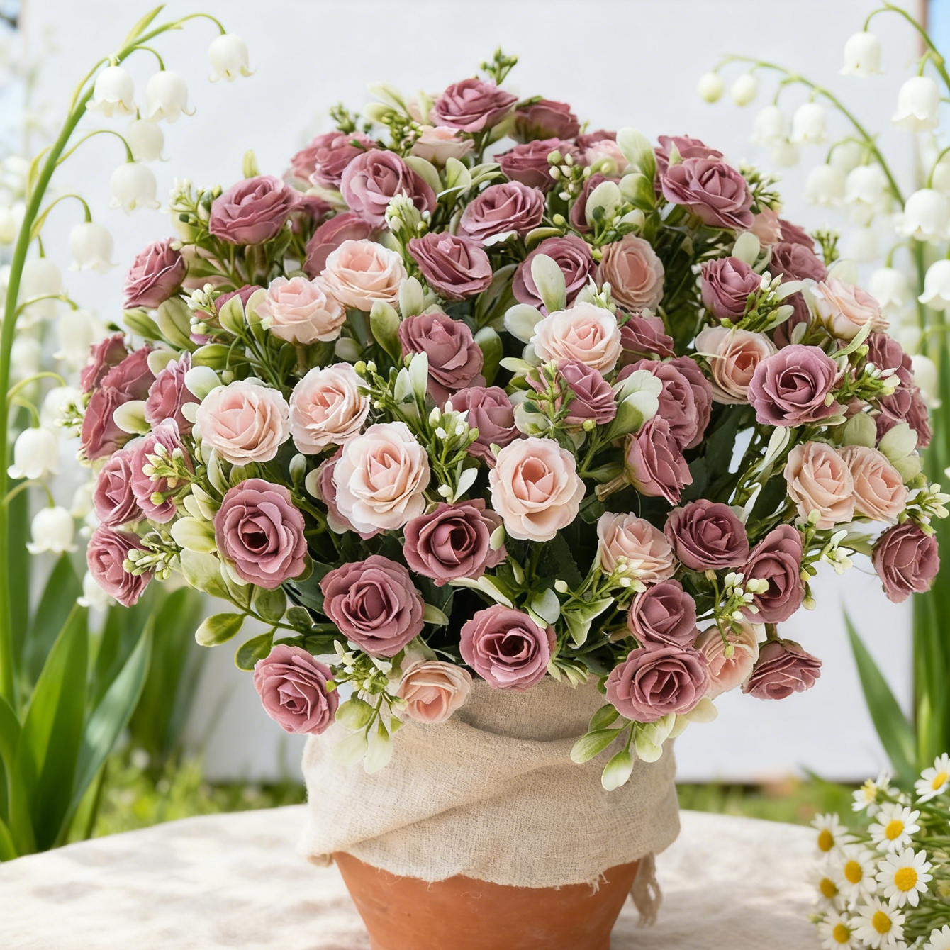 Artificial Flower Silk Rose We – Bonsai Garden Festival Bewertung und Preis