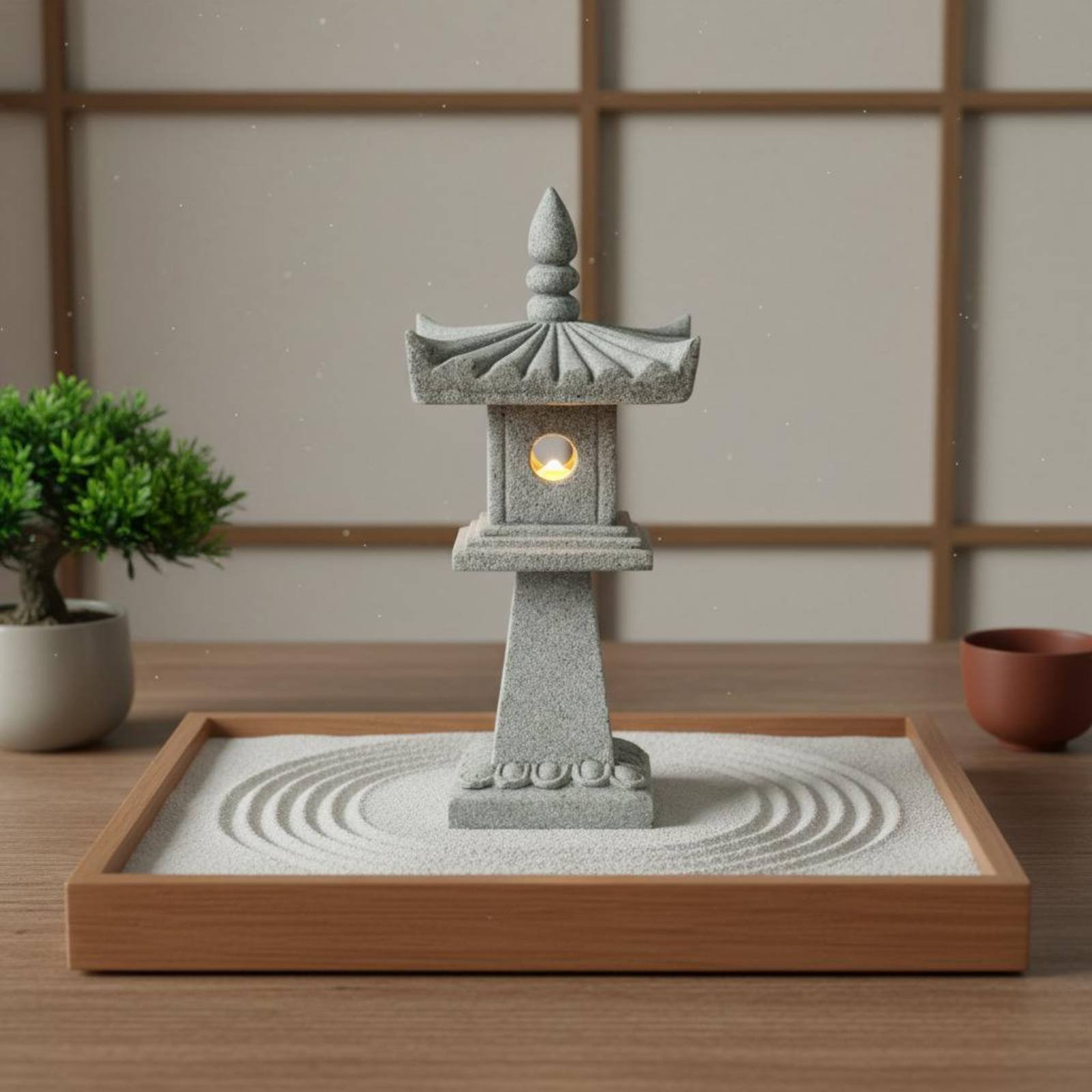 Miniature Stone Lantern Antiqu – Bonsai Garden Plants Bewertung und Preis