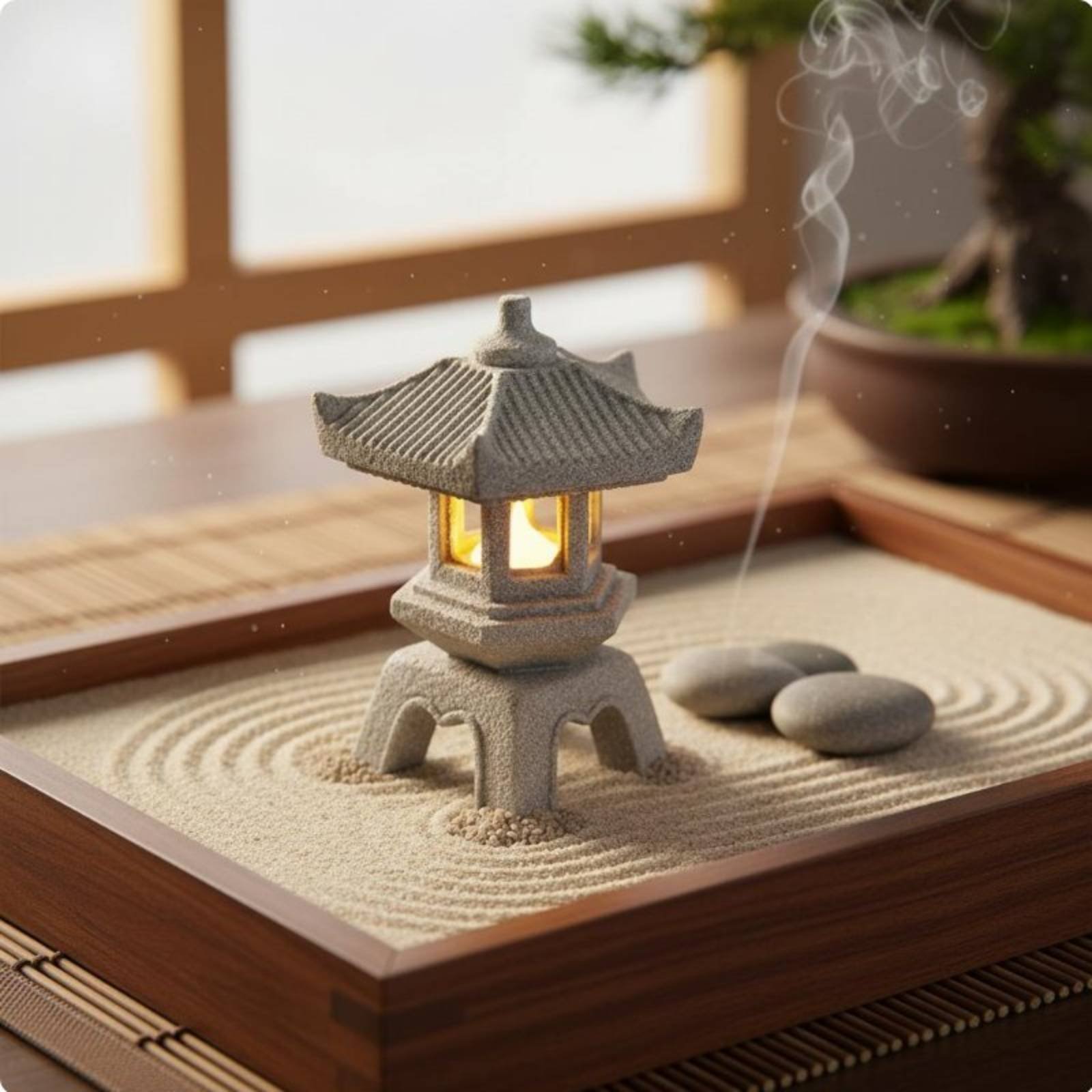 Miniature Stone Lantern Antiqu – Bonsai Garden Plants Bewertung und Preis