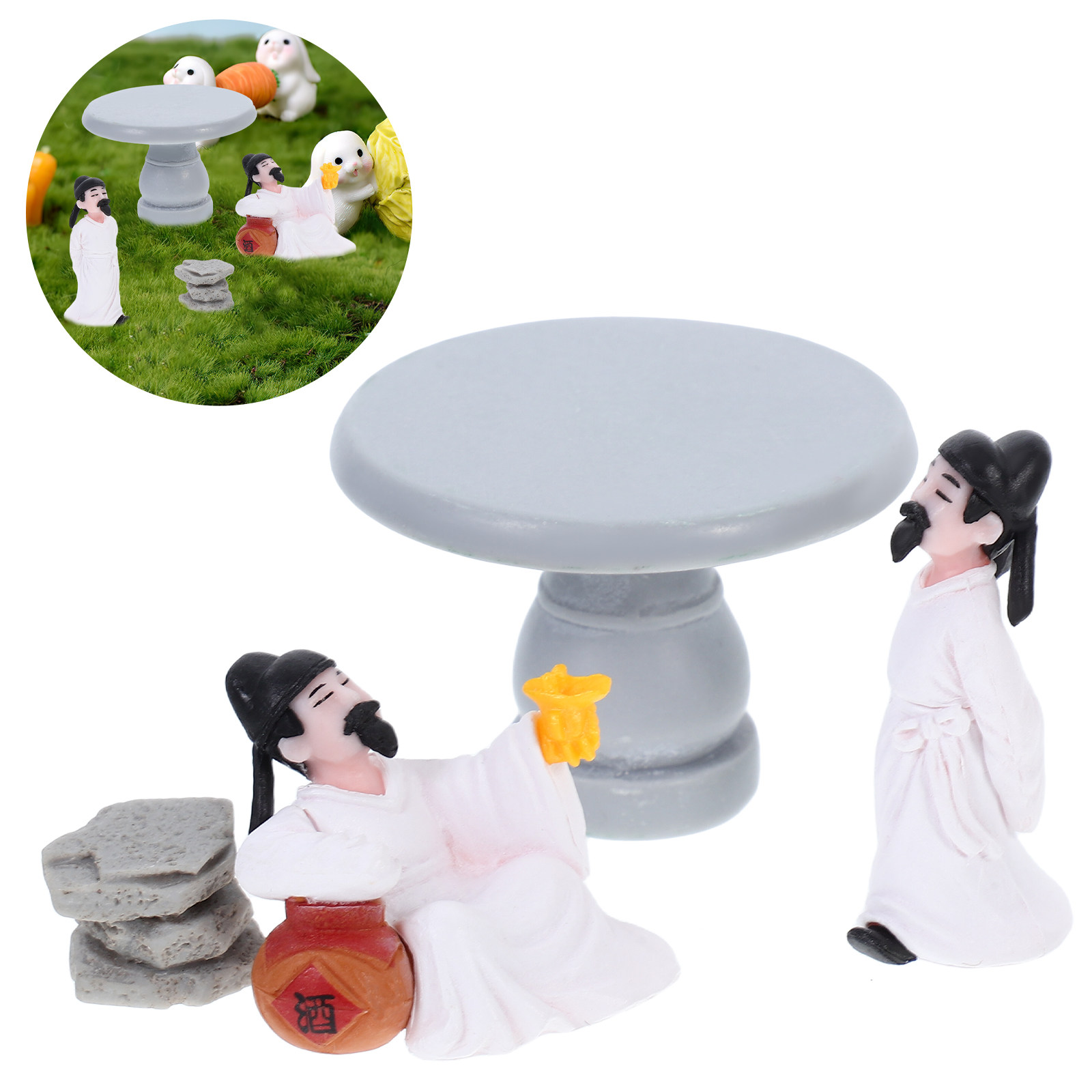 4Pcs Traditional Chinese Li Ta – Bonsai Zen Garden Set Bewertung und Preis
