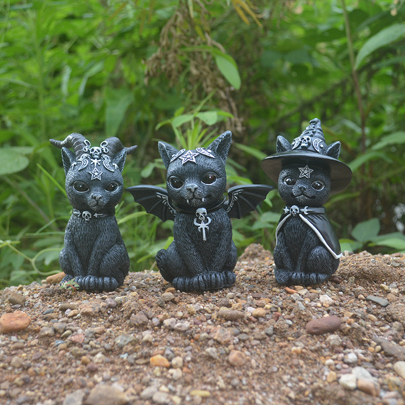 Halloween Magic Cat Resin Craf – Bonsai Garden Festival Bewertung und Preis