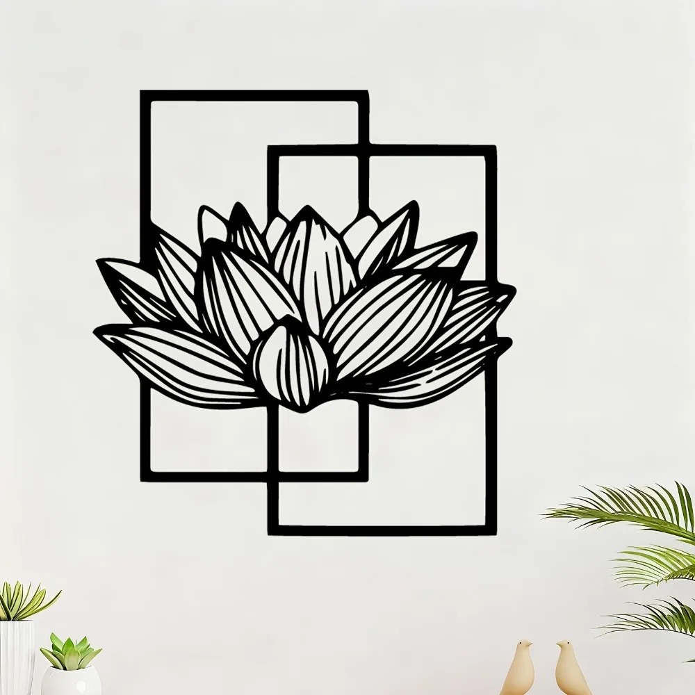 Lotus Flower Metal Wall Art, R – Bonsai Garden Decor Bewertung und Preis