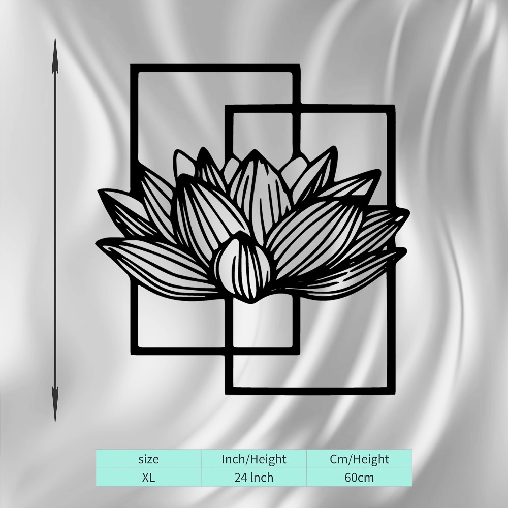 Lotus Flower Metal Wall Art, R – Bonsai Garden Decor Bewertung und Preis