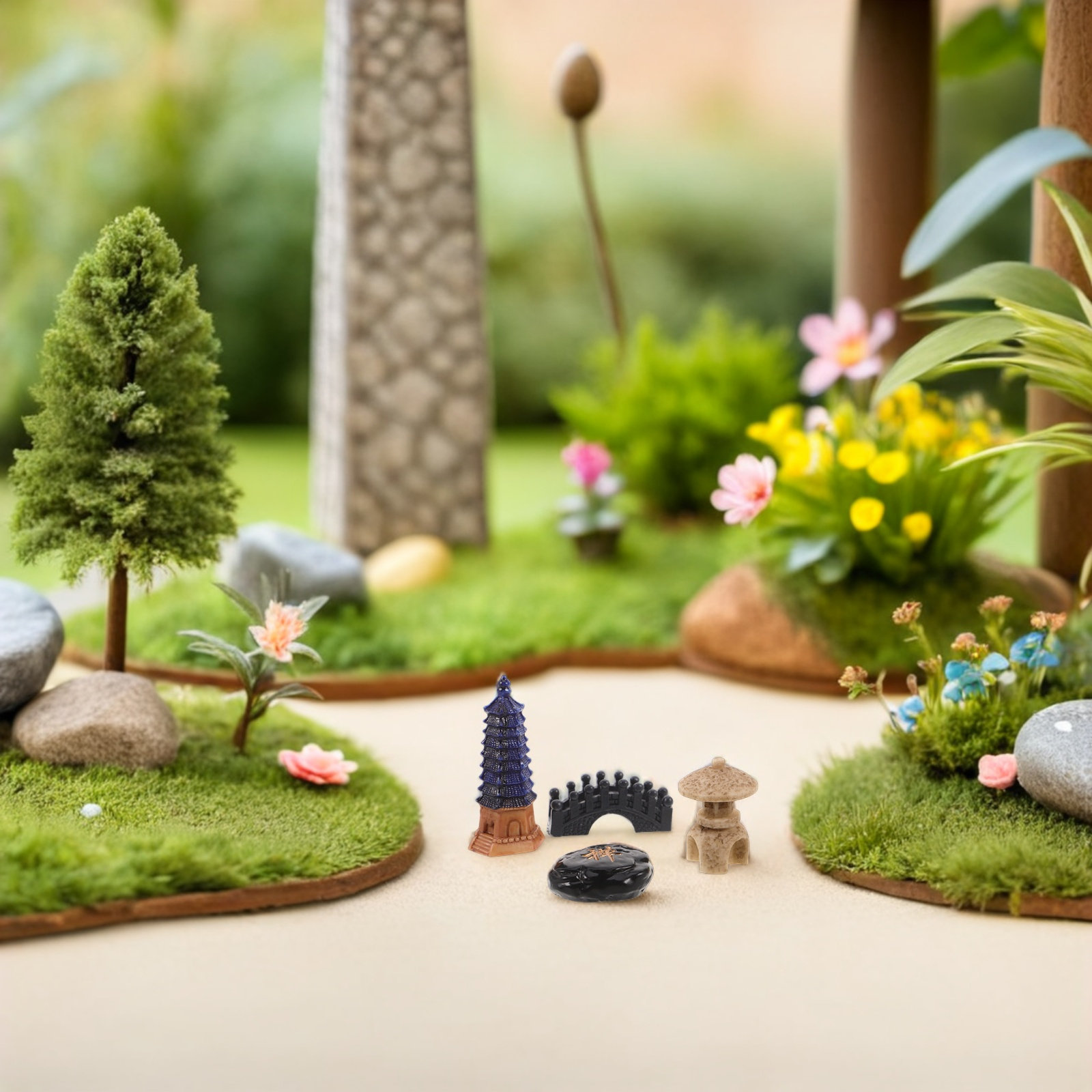 4Pcs Japanese Zen Garden Acces – Bonsai Zen Garden Set Bewertung und Preis