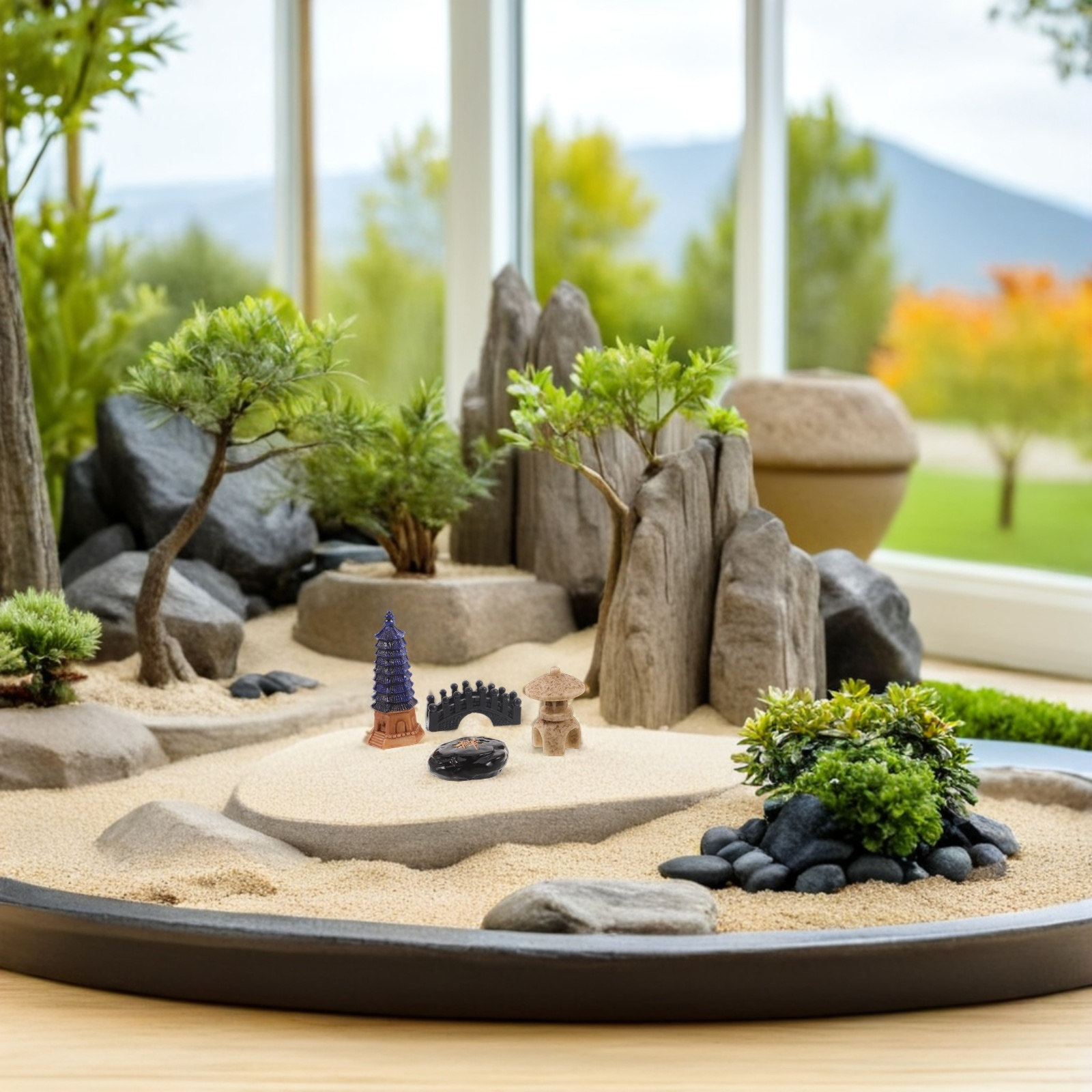 4Pcs Japanese Zen Garden Acces – Bonsai Zen Garden Set Bewertung und Preis
