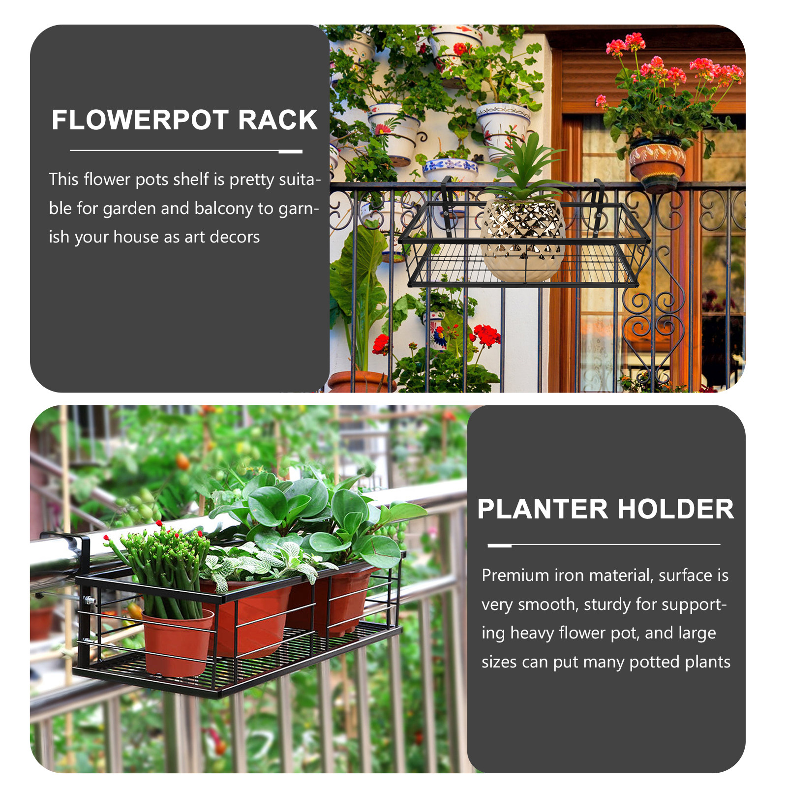 1Pcs Premium Iron Hanging Flow – Bonsai Garden Decor Bewertung und Preis