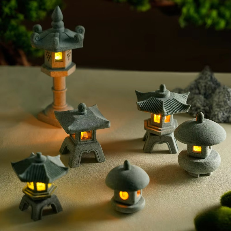 Mini Pagoda Lantern Light Gard – Bonsai Garden For Home Bewertung und Preis