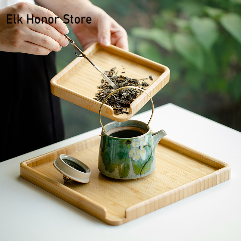 Chinese Bamboo Food Tray Puer  – Bonsai Garden For Home Bewertung und Preis