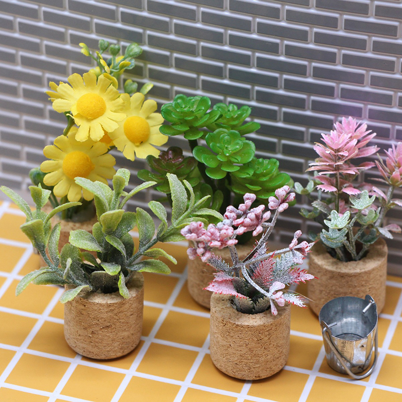 🛒1:12 Dollhouse Simulation Flo – Bonsai Garden Decor Bewertung und Preis