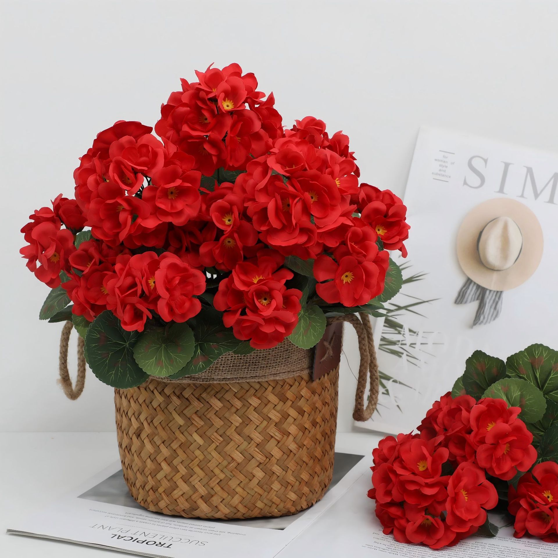 1/3PC Artificial Flower Begoni – Bonsai Garden Festival Bewertung und Preis