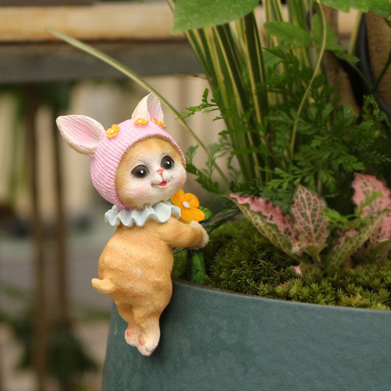 New Miniature Hanging Cat Figu – Bonsai Garden Decor Bewertung und Preis