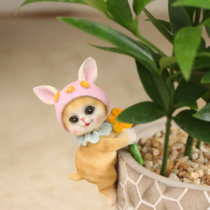 New Miniature Hanging Cat Figu – Bonsai Garden Decor Bewertung und Preis