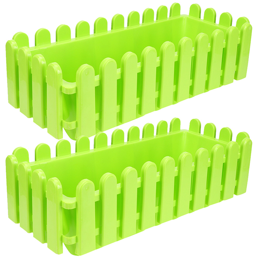 2Pcs Flowerpot Fence Window Bo – Bonsai Garden Plants Bewertung und Preis