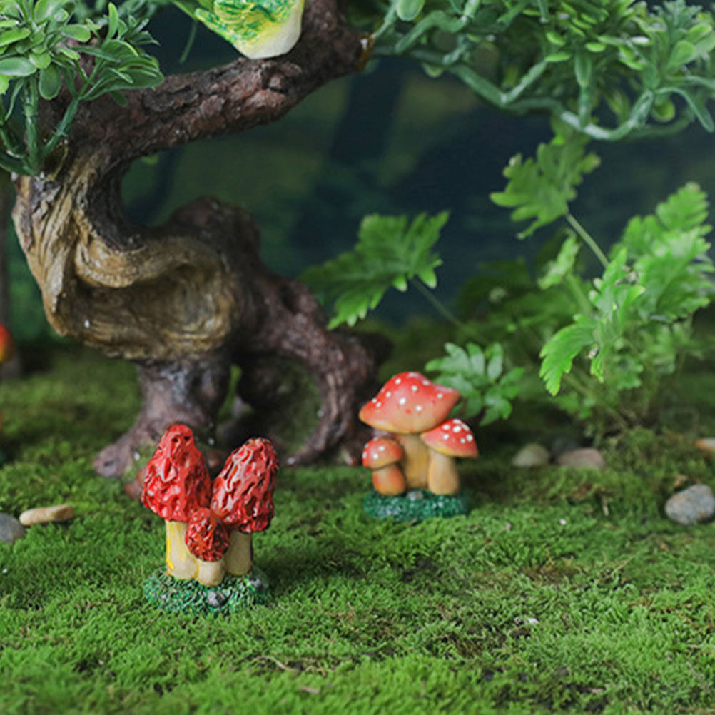 3pcs Miniature Mushroom Decor  – Bonsai Garden Decor Bewertung und Preis
