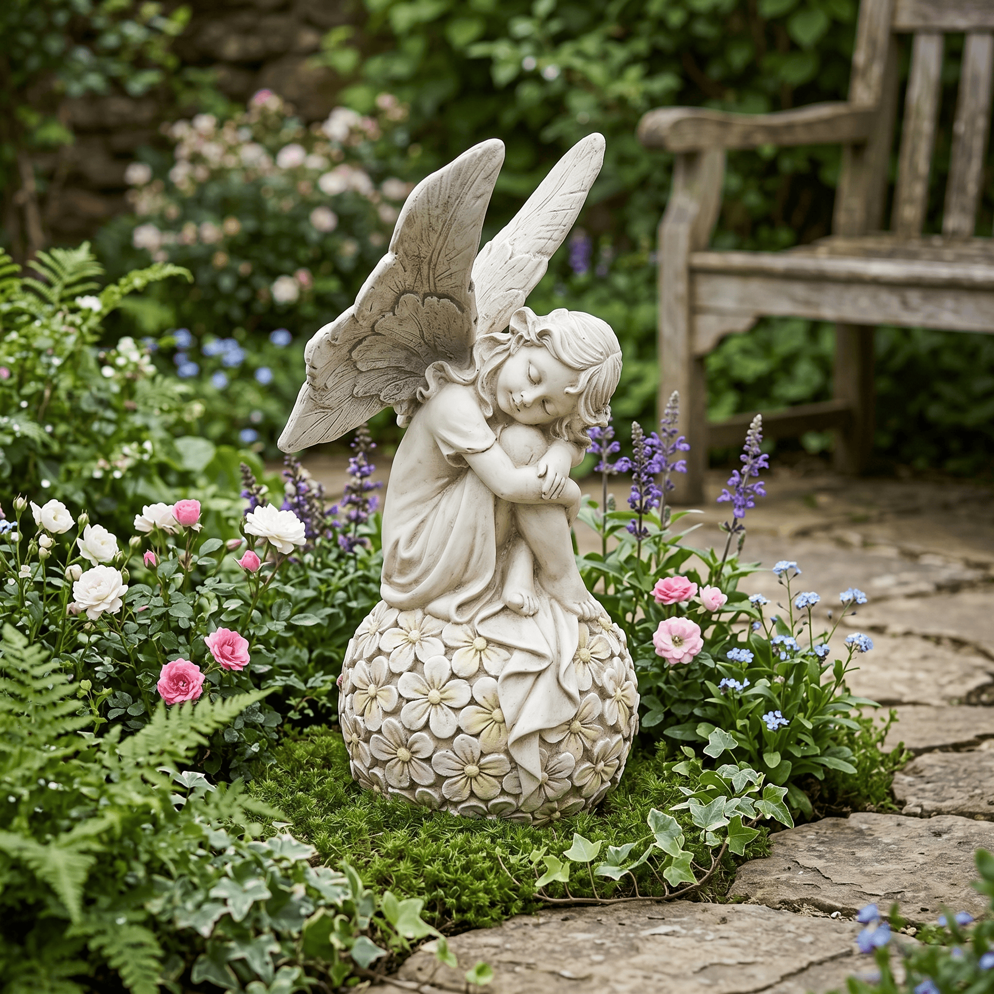 13.2-inch Garden Fairy Statue, – Bonsai Garden Decor Bewertung und Preis