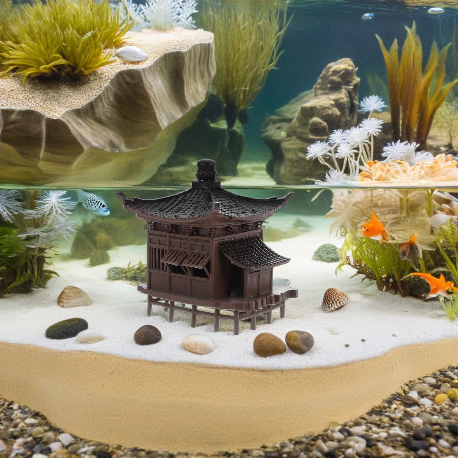 Aquarium Mini Pavilion Ornamen – Bonsai Zen Garden Set Bewertung und Preis
