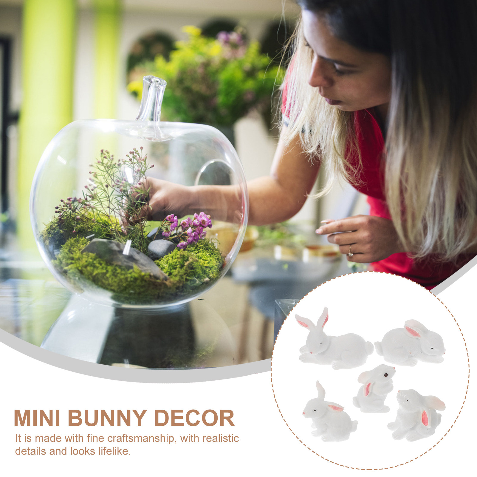 12Pcs Mini Resin Bunny Decor L – Bonsai Garden Plants Bewertung und Preis